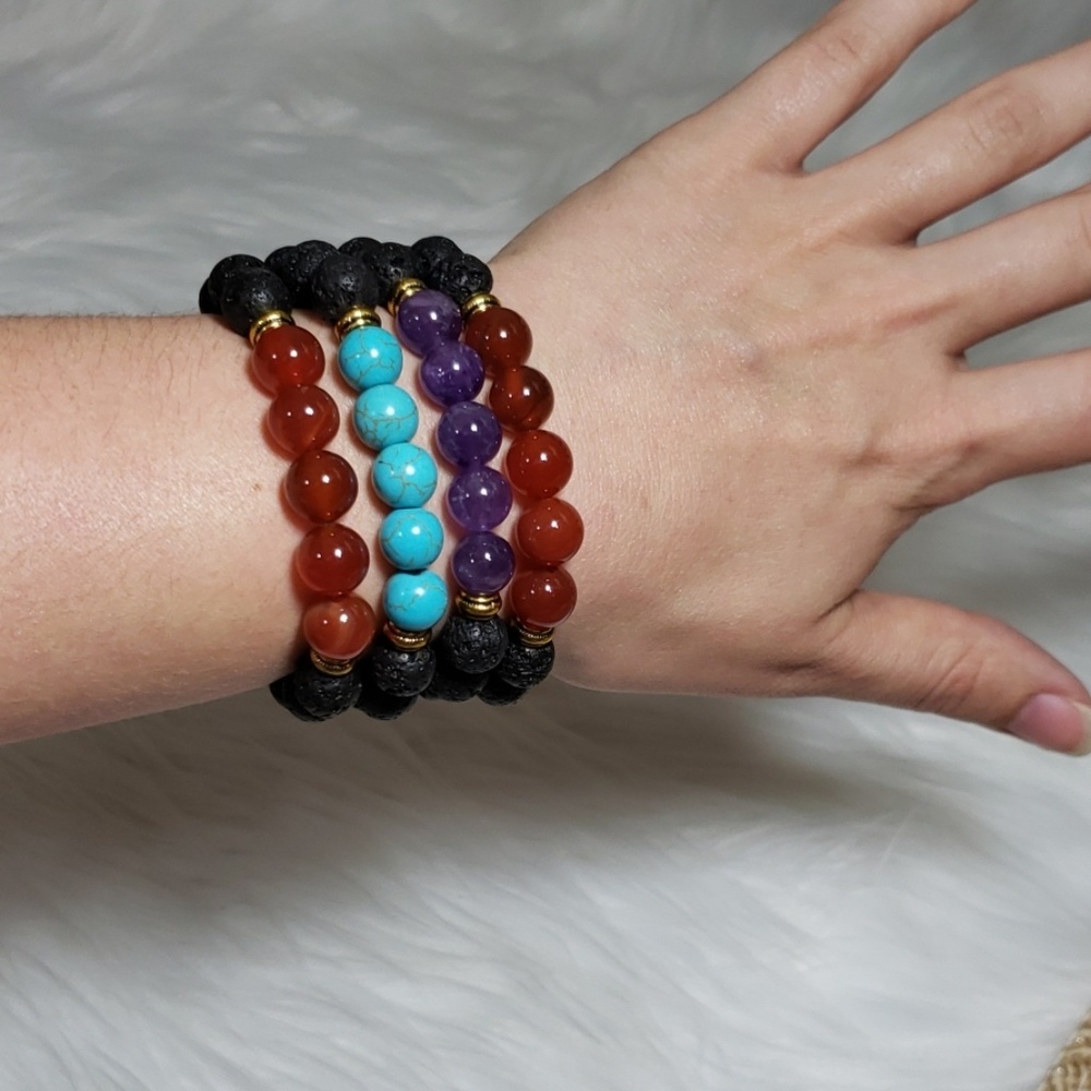 Bare Fut Chakra Essential Oil Diffuser Bracelets